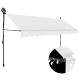 Vidaxl luifel mit LED mit 400 cm cremefarbener gelöscht