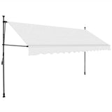 Vidaxl luifel mit LED mit 400 cm cremefarbener gelöscht