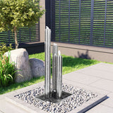 Vidaxl Garden Fountain 48x34x88 cm rustfritt stål sølvfarget