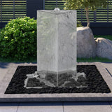 Vidaxl Garden fountain with pump triangle 76 cm Stainless steel