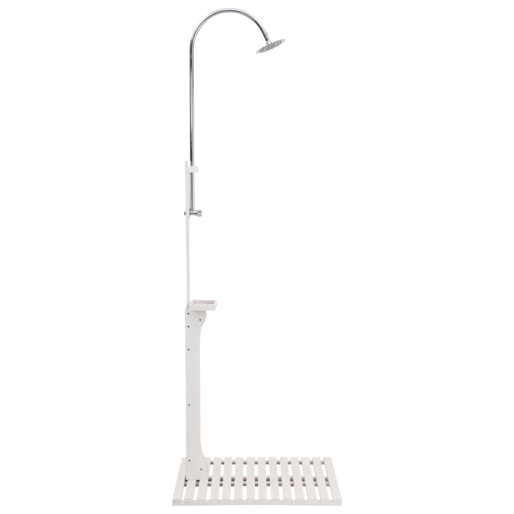 Vidaxl outdoor shower wood white