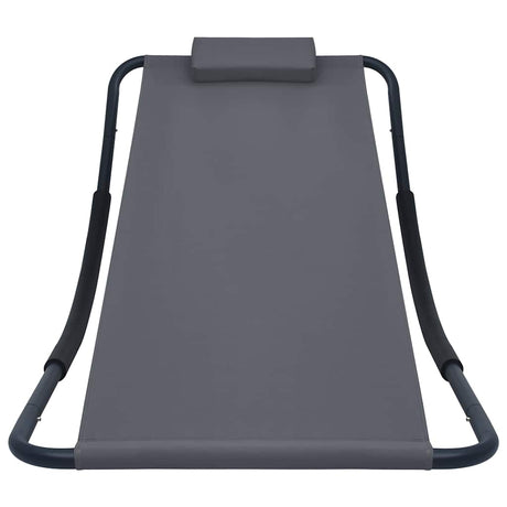 Vidaxl tuinbed 200x90 cm staal grijs