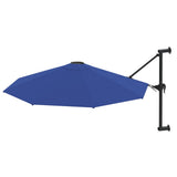 VidaXL Wandschirm mit Metallstange 300 cm blau