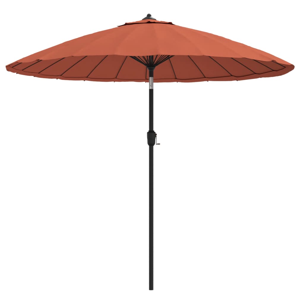 Parasol Vidaxl con poste de aluminio 270 cm de terracota