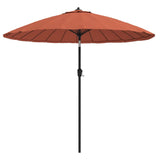 Vidaxl parasol avec poteau en aluminium 270 cm en terre cuite