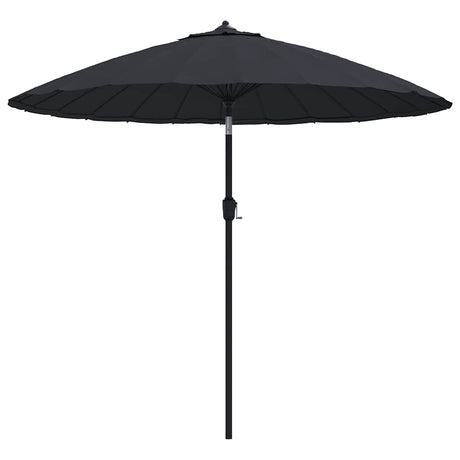 Vidaxl Sonnenschirm mit Aluminiumstange 270 cm schwarz