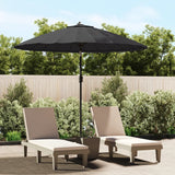 Parasol vidaxl avec poteau en aluminium 270 cm noir