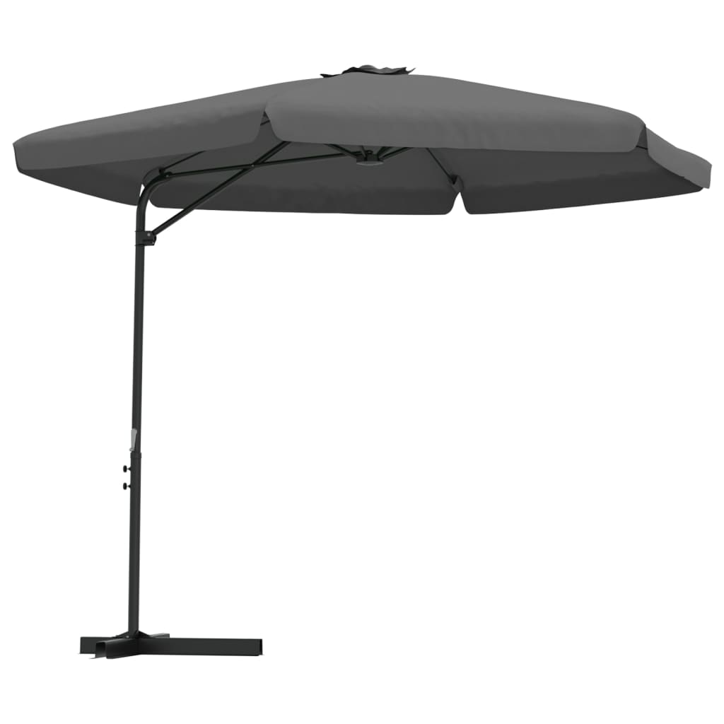 Vidaxl -parasol med stålstang 300 cm antracit