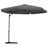 Parasol Vidaxl con polo de acero 300 cm de antracita