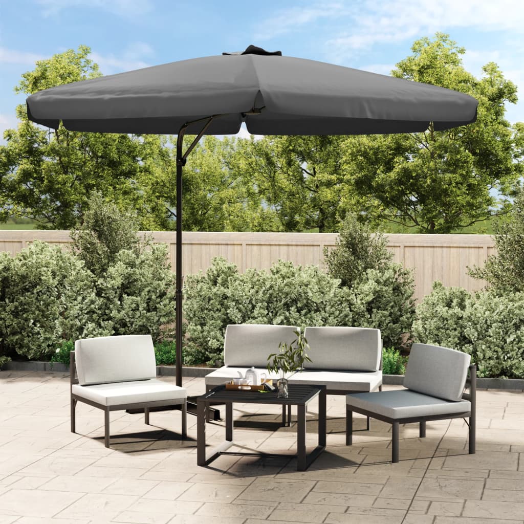 Vidaxl -Parasol mit Stahlpol 300 cm Anthrazit