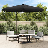 Vidaxl -Parasol mit Stahlpol 300 cm schwarz