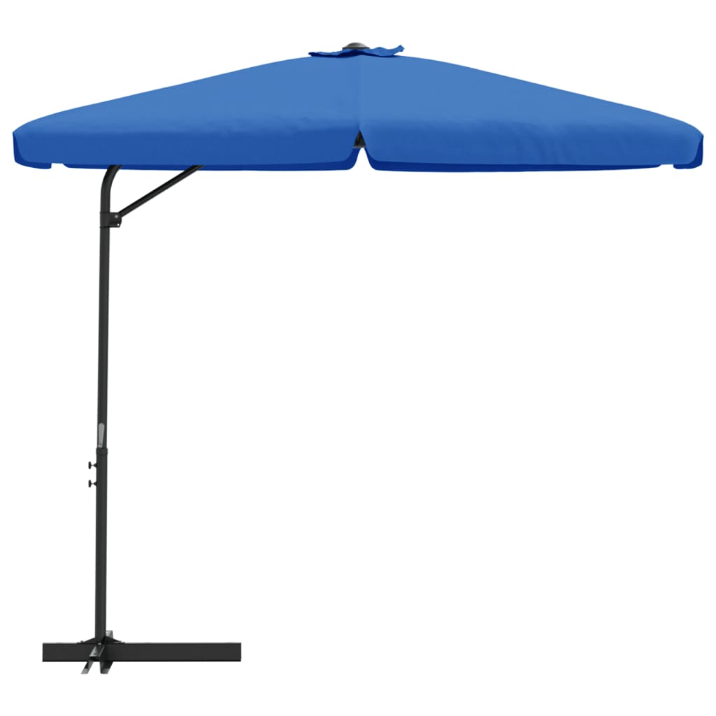 Vidaxl -Parasol mit Stahlpol 300 cm Azurblau