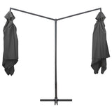 VidaXL parasol double with steel pole 250x250 cm anthracite