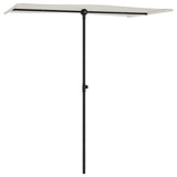 Bidaxl -parasol med aluminiumstång 180x110 cm sandvit