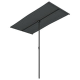 Vidaxl Parasol with aluminum pole 180x110 cm anthracite -colored