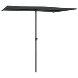 Vidaxl -parasol med aluminiumstang 2x1,5 m anthracit -farvet