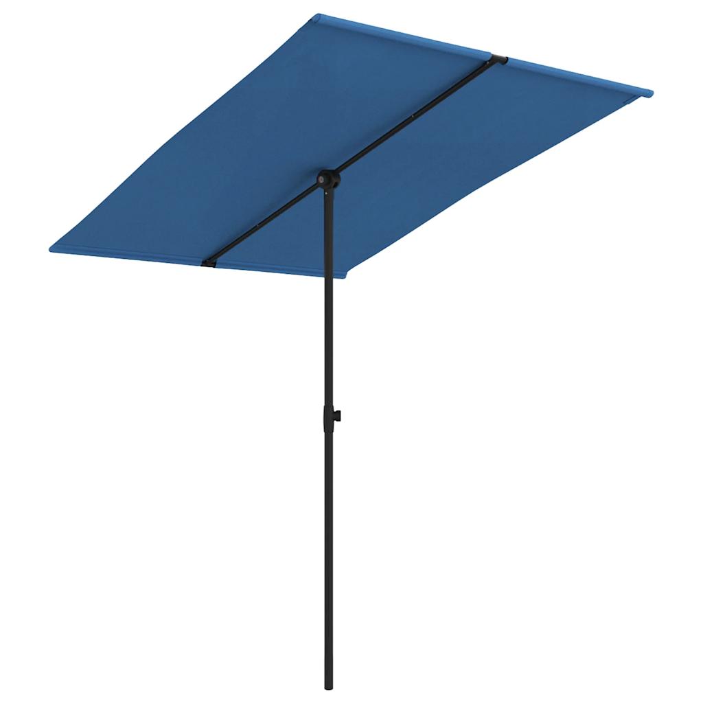 Vidaxl Parasol con polo in alluminio 2x1,5 m azzurro blu