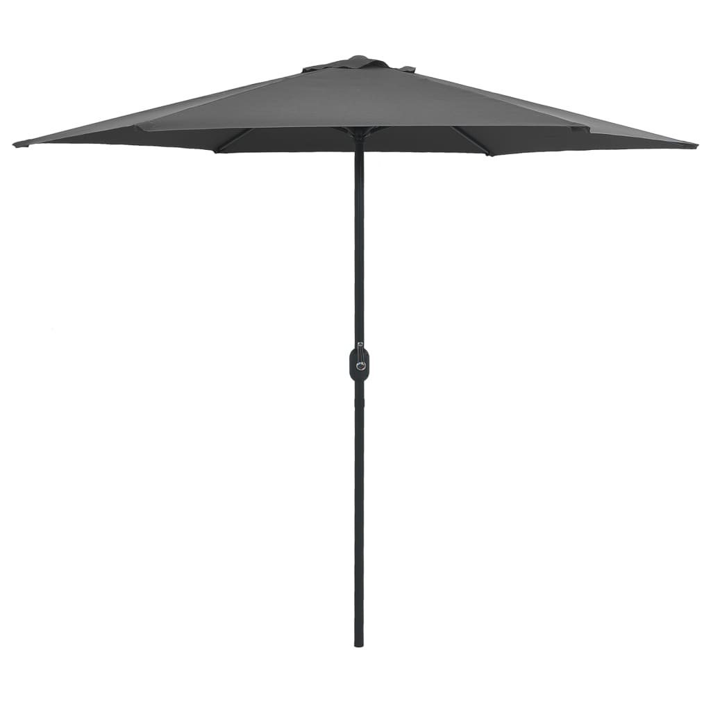 Vidaxl Parasol with aluminum pole 270x246 cm anthracite -colored