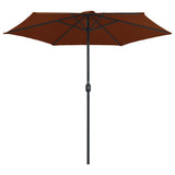 VIDAXL -Parasol mit Aluminiumpol 270x246 cm Terracotta -gelöscht