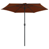 VIDAXL -Parasol mit Aluminiumpol 270x246 cm Terracotta -gelöscht