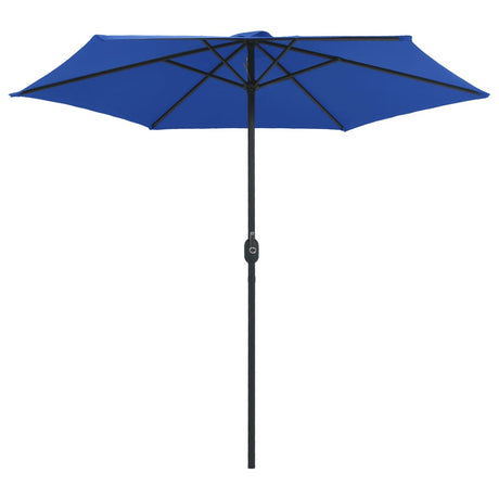 VIDAXL -Parasol mit Aluminiumpol 270x246 cm Azurblau