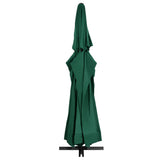 Vidaxl parasol avec poteau en aluminium 600 cm vert