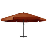 Vidaxl -Parasol mit Aluminiumpol 600 cm Terrakotta -ausgelöst