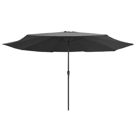 Vidaxl Sonnenschirm mit Metallstange 390 cm Anthrazit