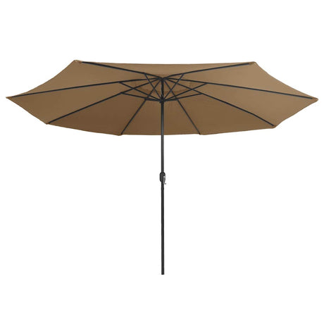 VidaXL Sonnenschirm mit Metallstange 390 cm Taupe