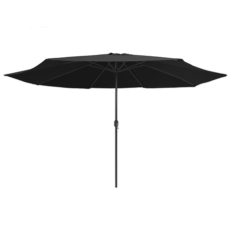 VidaXL Sonnenschirm mit Metallstange 390 cm schwarz