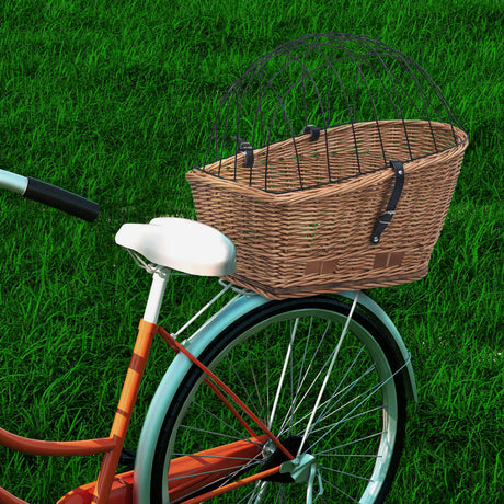 Vidaxl -Fahrradkorb für Gepäckregal 55x31x36 cm Natural Willows