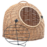 Vidaxl Cat carrier 50x42x40 cm Natural willow wood