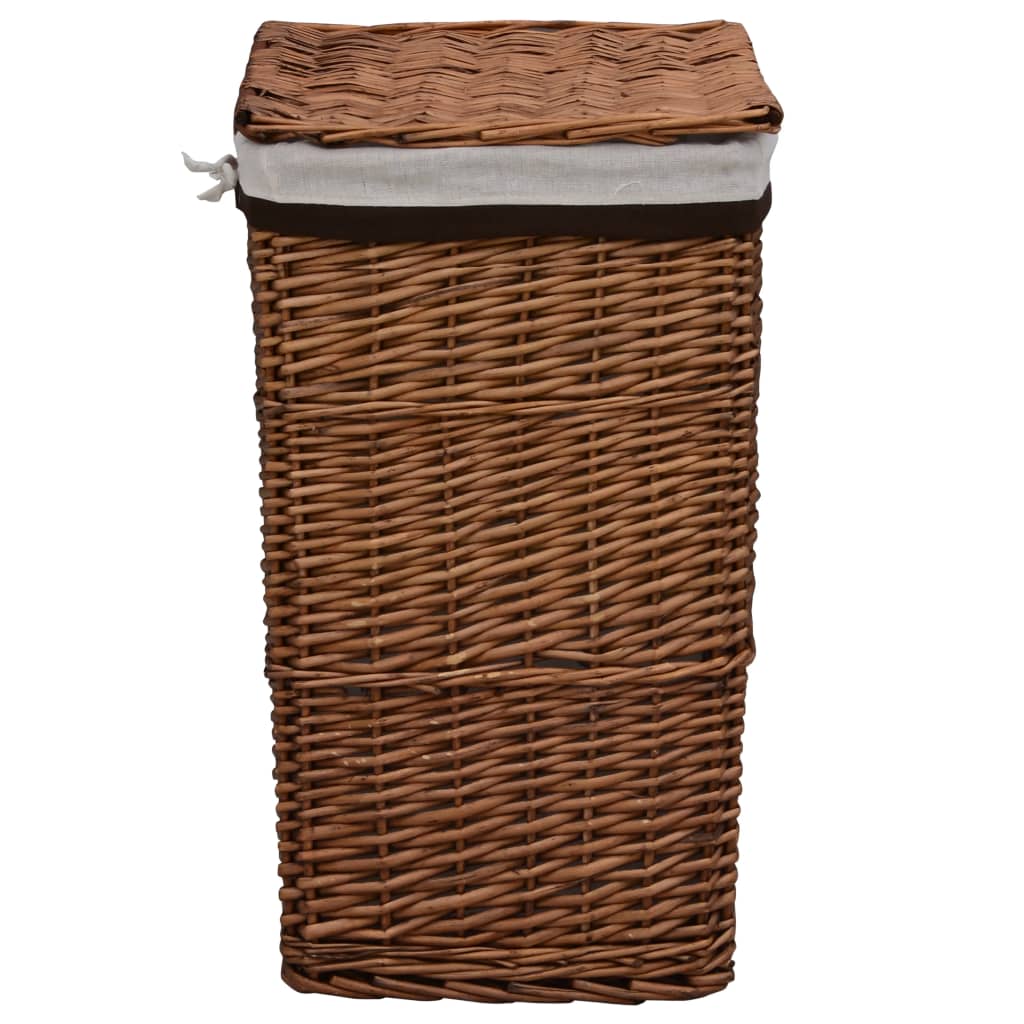 Vidaxl Laundry Basket Willows Brown