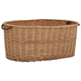 Vidaxl Holzkorb mit Griffen 78x54x34 cm Natural Willow Wood