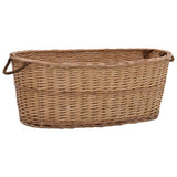 Vidaxl Wood Basket med håndtak 88x57x34 cm naturlig pil tre