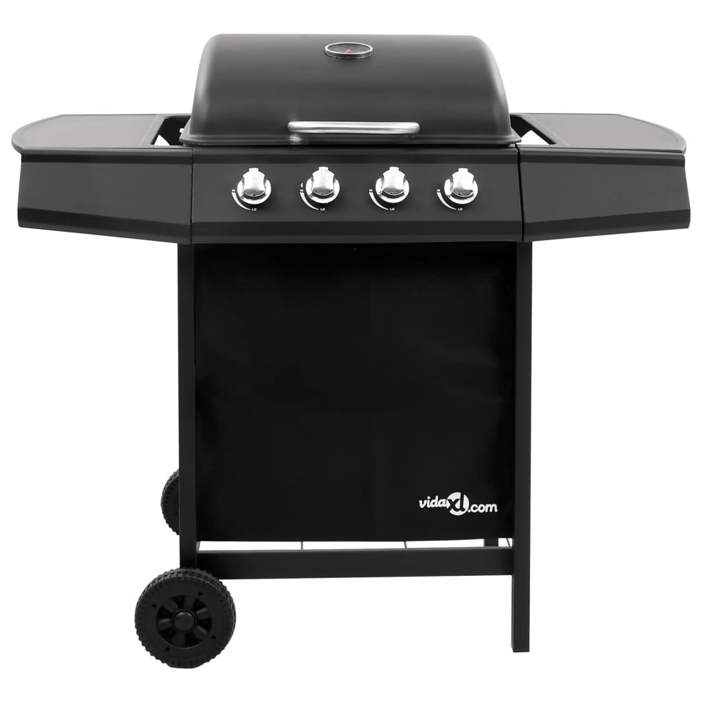 Vidaxl Gasbarbecue Grill med 4 Burners Black