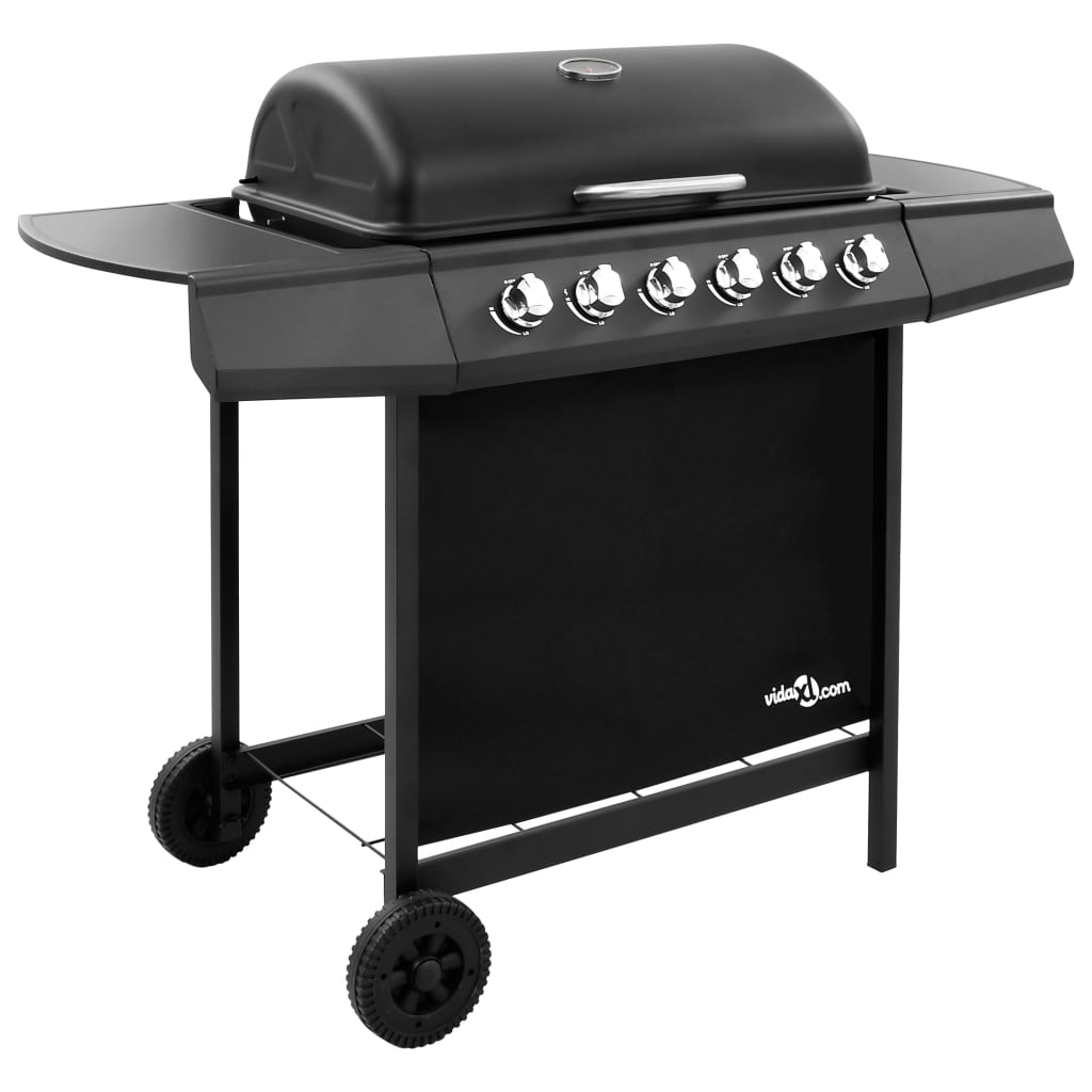 Vidaxl Gas Barbecue con 6 bruciatori neri