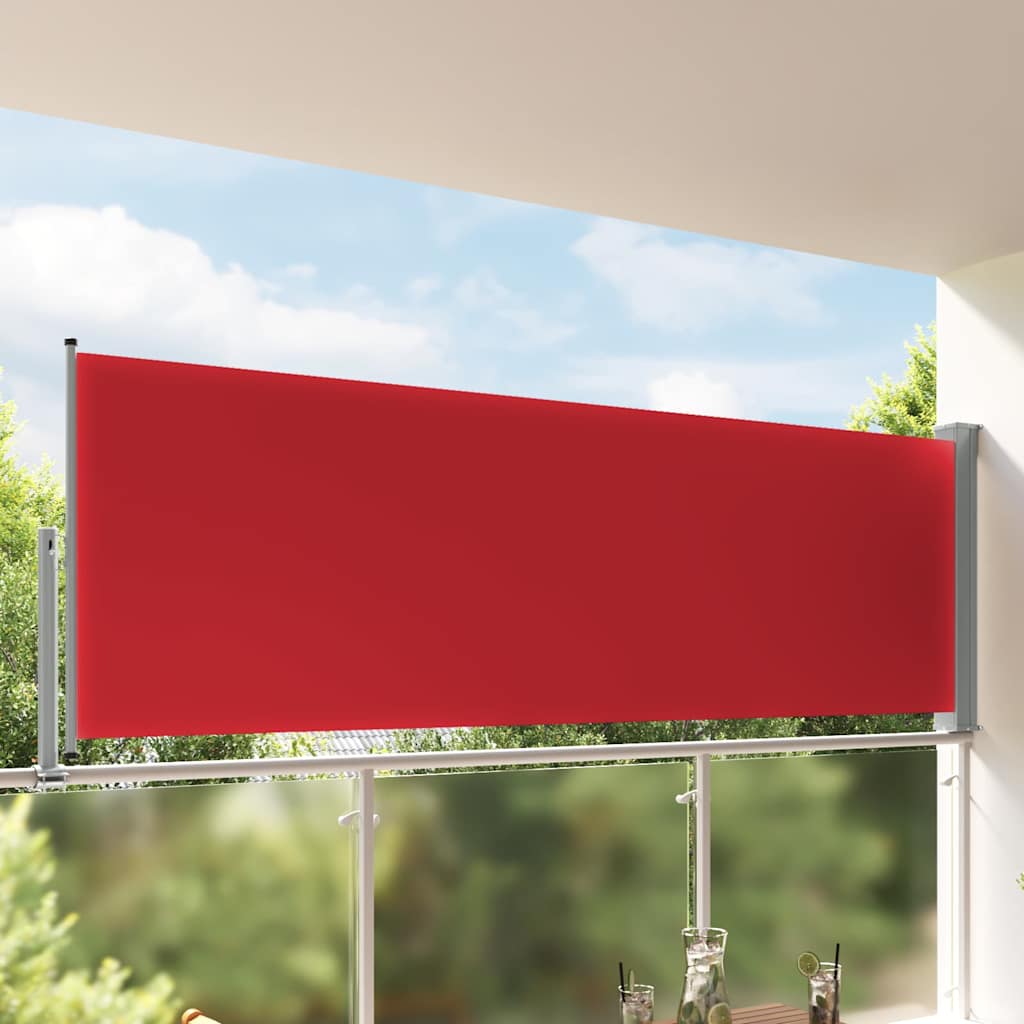 Vidaxx ausziehbarer Gartenschirm 120x300 cm rot
