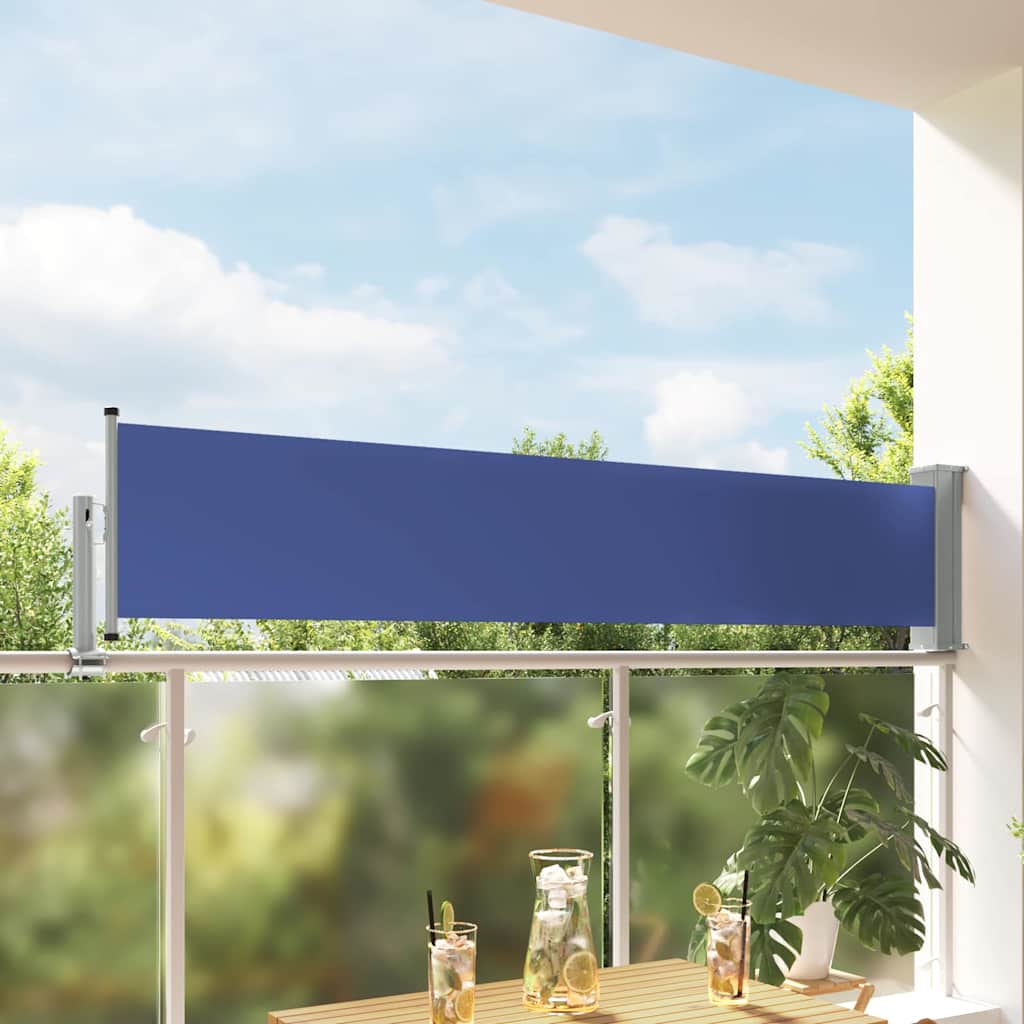Vidaxl Garden Bildschirm Ausziehbar 60x300 cm blau