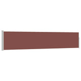 Vidaxl Garden Bildschirm ausziehbar 100x500 cm braun