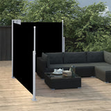 VIDAXL Parature estendibile 100x600 cm nero