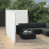 Pare-brise Vidaxl extensible 120x600 cm crème