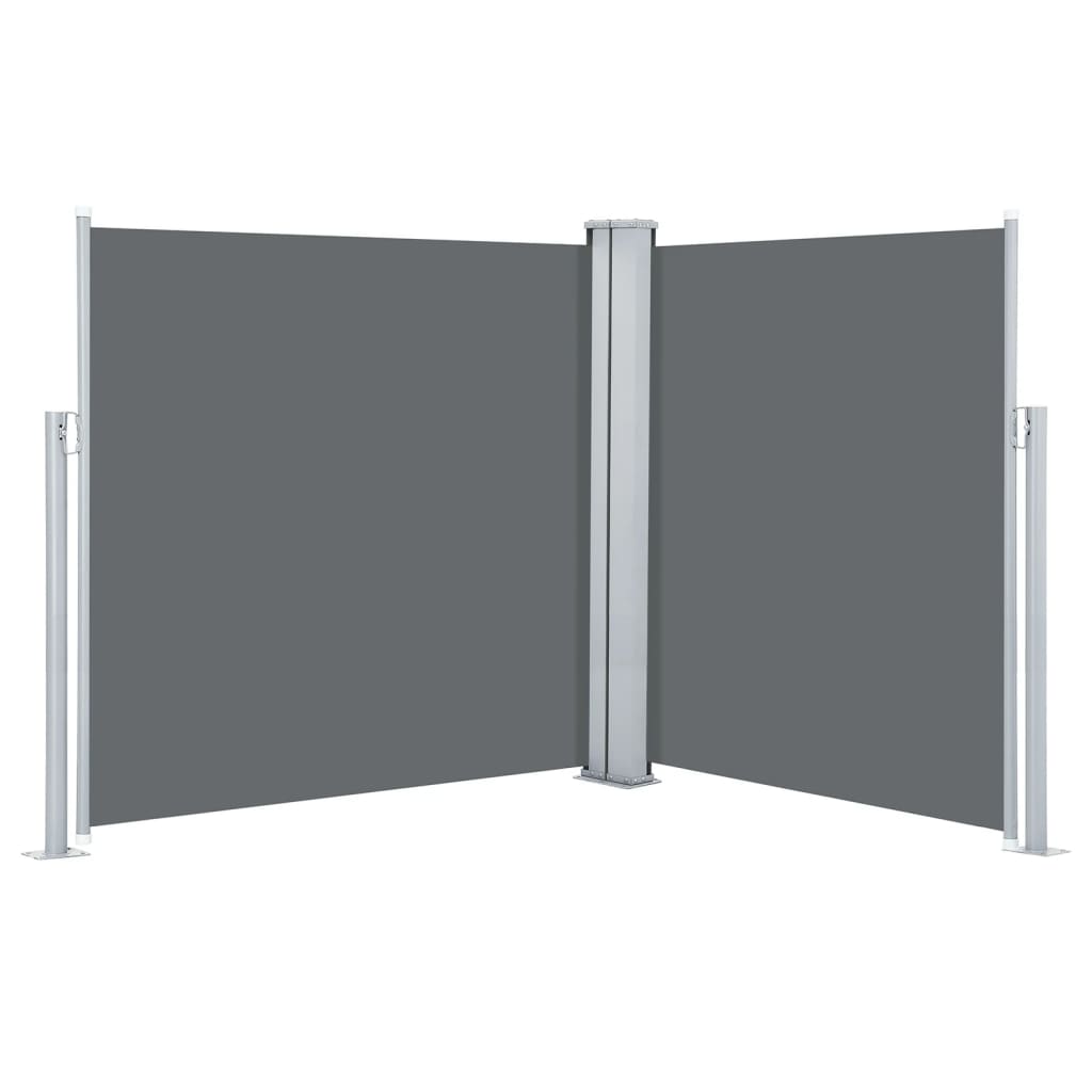 Pare-brise Vidaxl extensible 140x600 cm anthracite