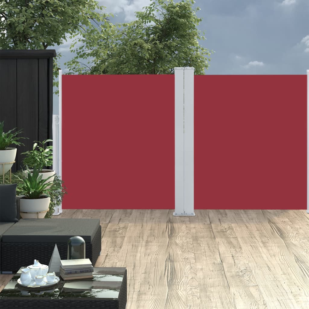 VIDAXL Parature estendibile 140x600 cm rosso