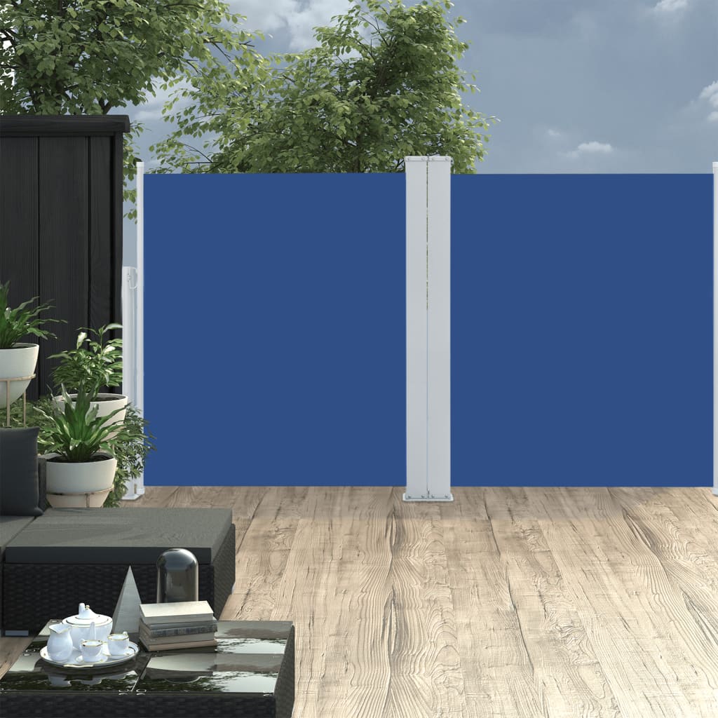 VIDAXL Parature estendibile 160x600 cm blu