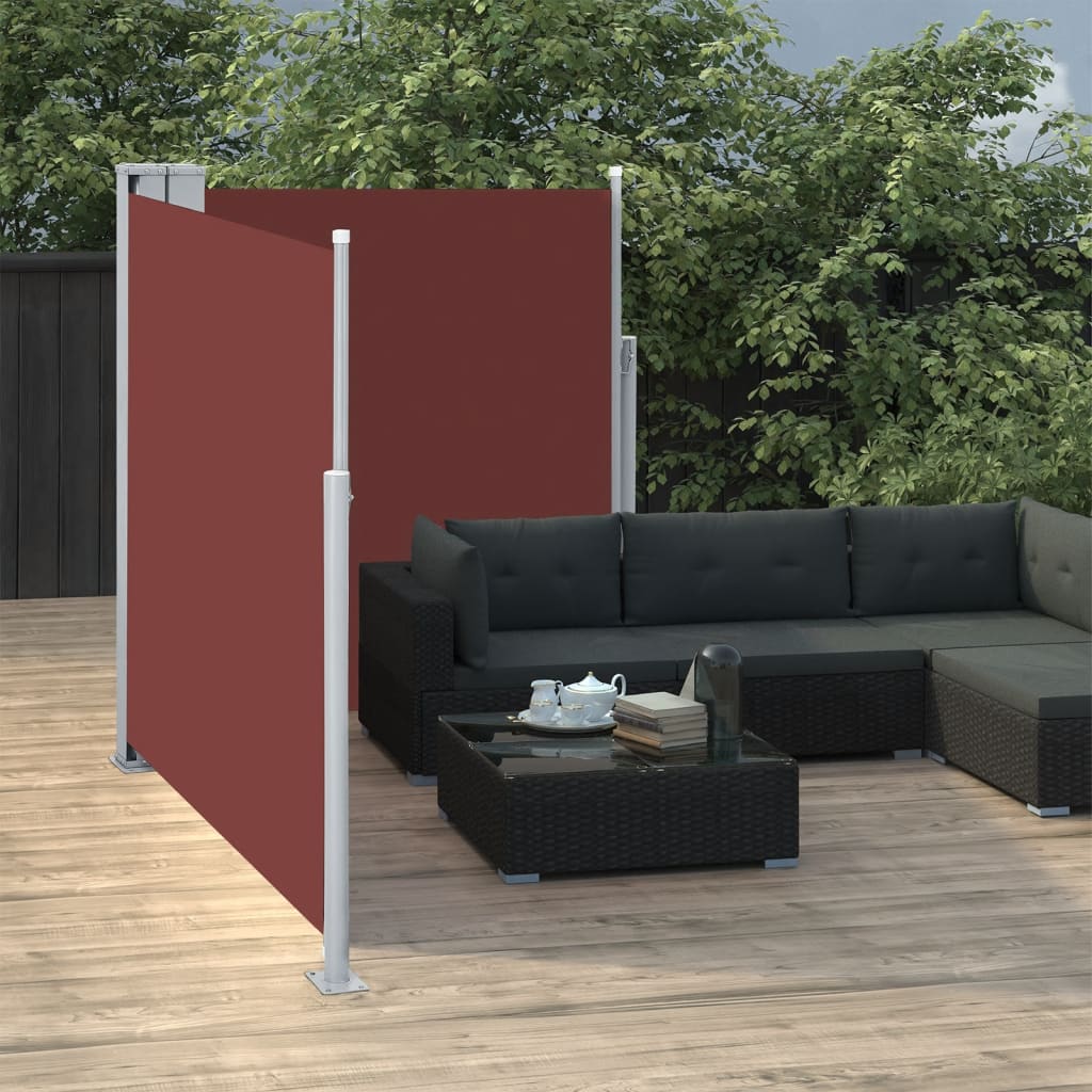 Vidaxl windscherm uittrekbaar 170x600 cm bruin