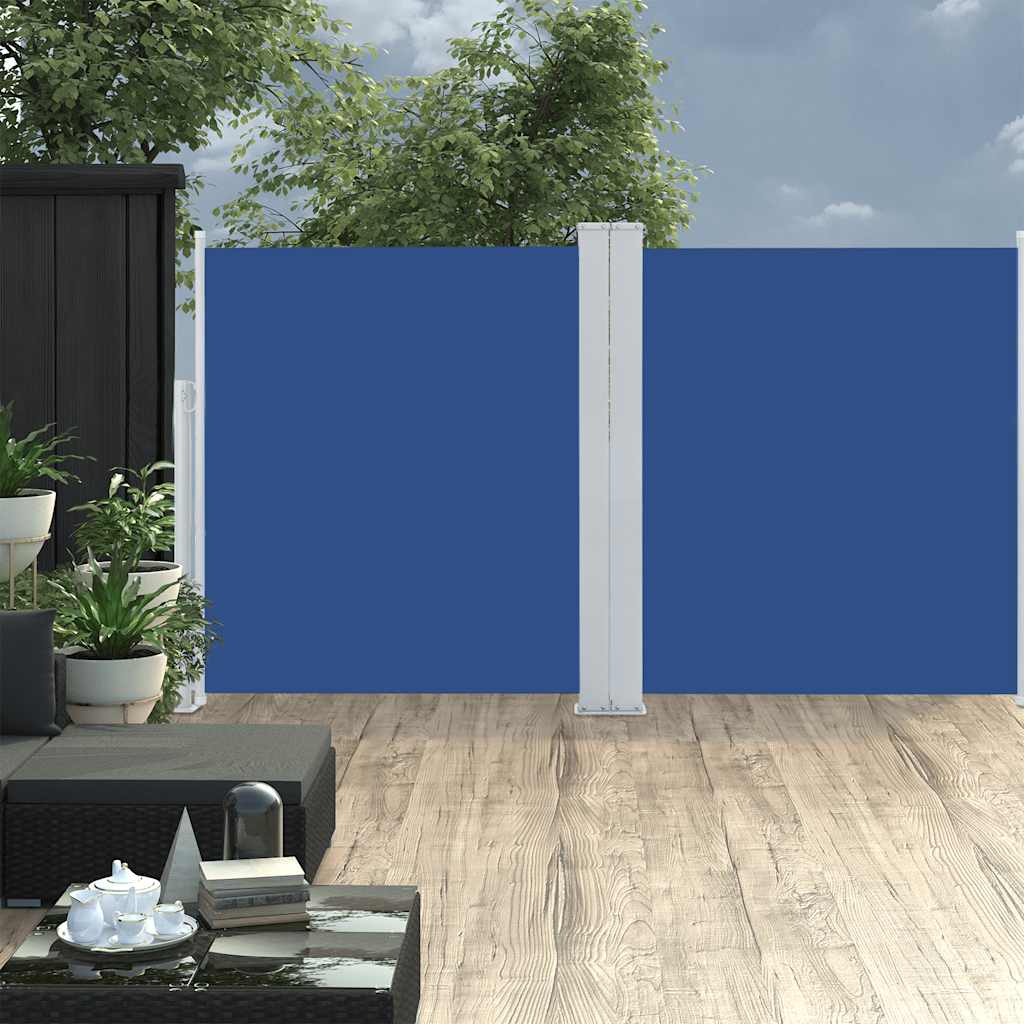 Vidaxl Windschutzscheibe ausziehbar 170 x 600 cm blau