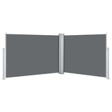 Pare-brise vidaxl extensible 100x1000 cm anthracite