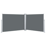 VIDAXL -Windschutzscheibe 100x1000 cm Anthrazit ausziehbar