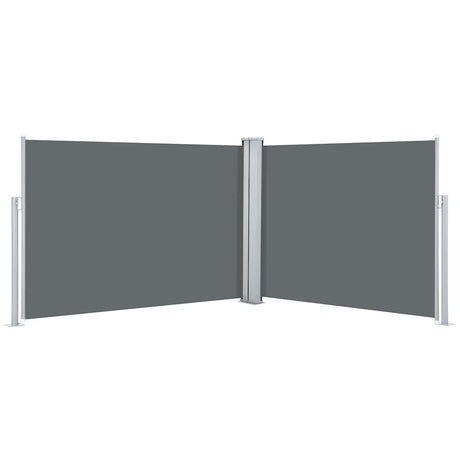VIDAXL -Windschutzscheibe 100x1000 cm Anthrazit ausziehbar